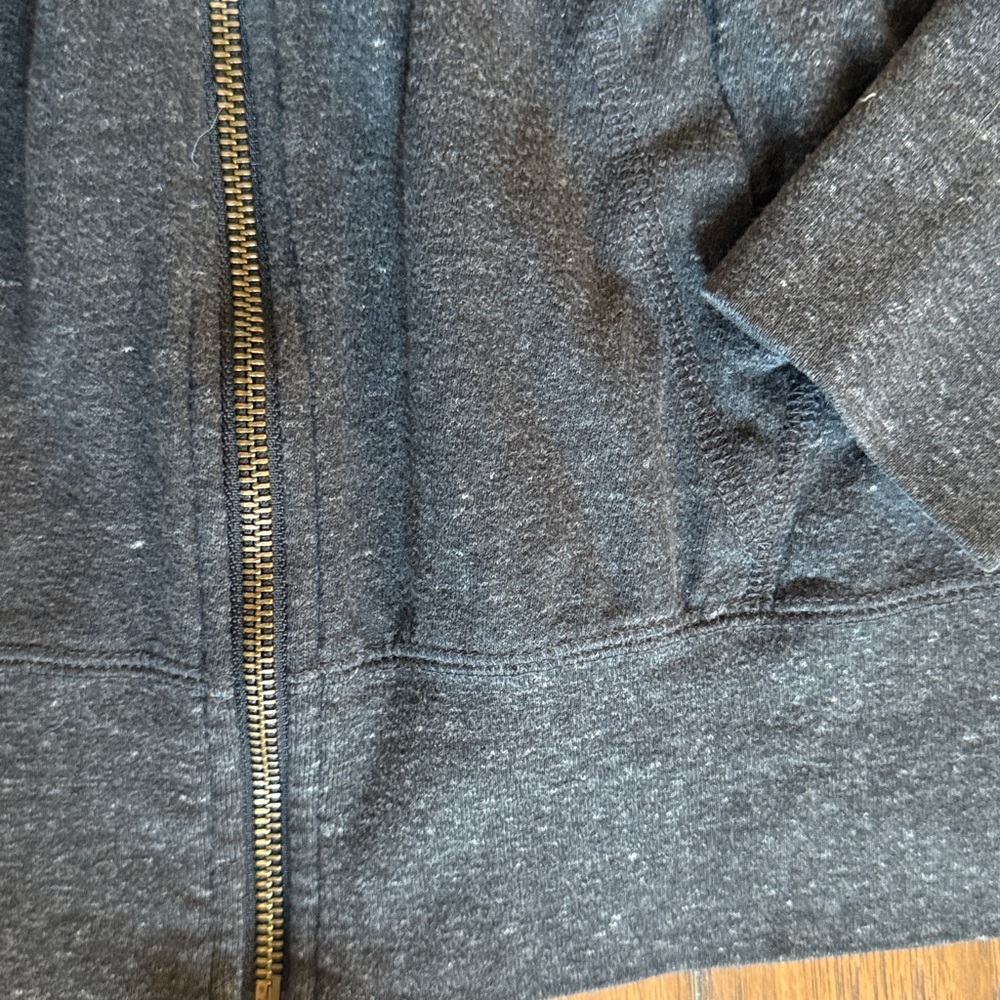 Nike heather black Full-Zip Hoodie, size large women’s - Picture 5 of 5